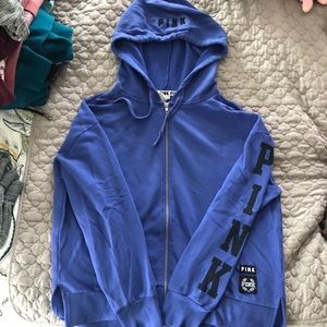 VS PINK ZIP UP HOODIE